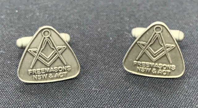 Cufflinks - Freemasons NSW & ACT (triangular)