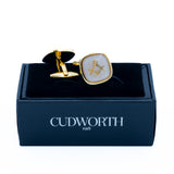 Cufflinks - White Square and Compasses