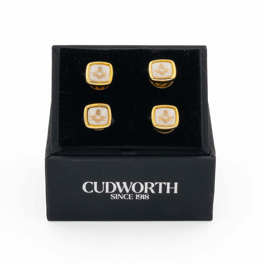 Dress Studs - White S&C