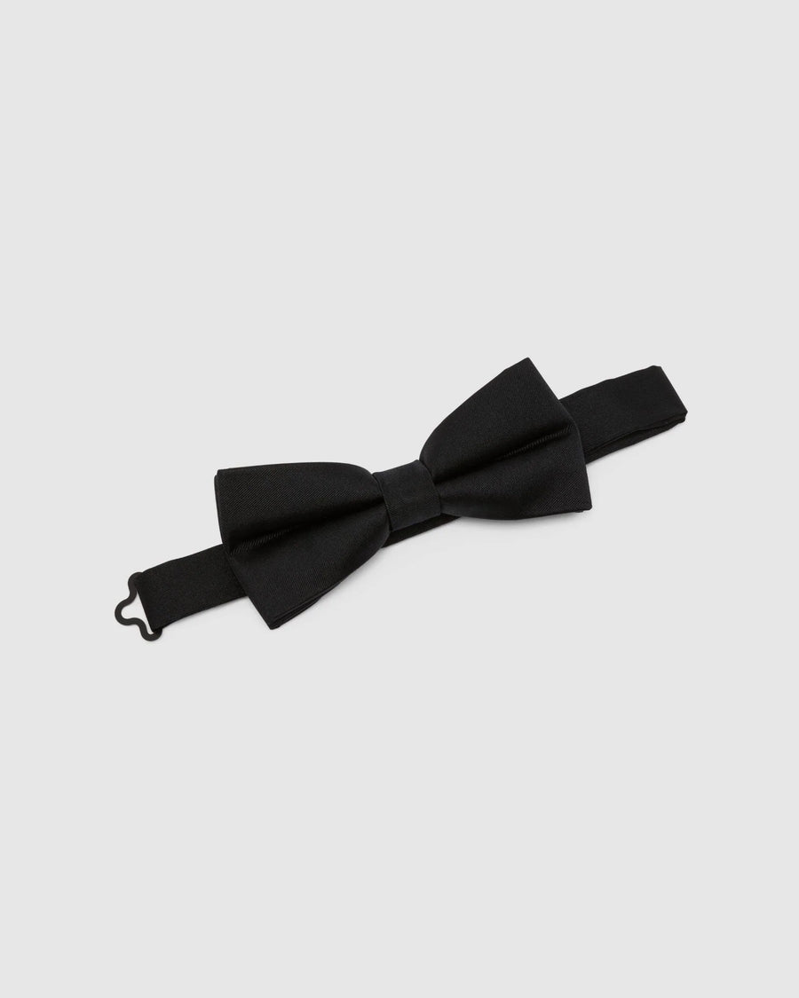 Bow Tie - Black Silk  from Oxford (pre-tied)