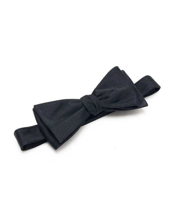 Bow Tie - Black Silk from Oxford (Self Tie)