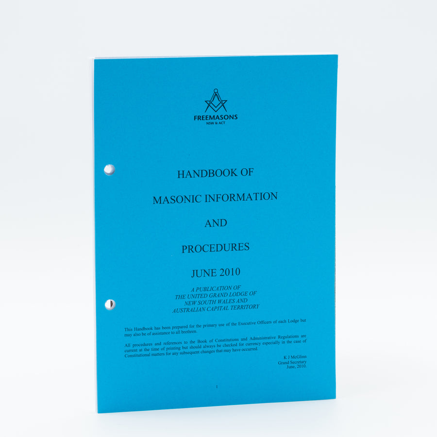 Handbook of Masonic Information & Procedures
